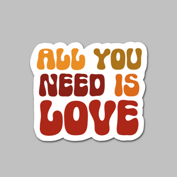 STICKER - ALL YOU NEED IS LOVE