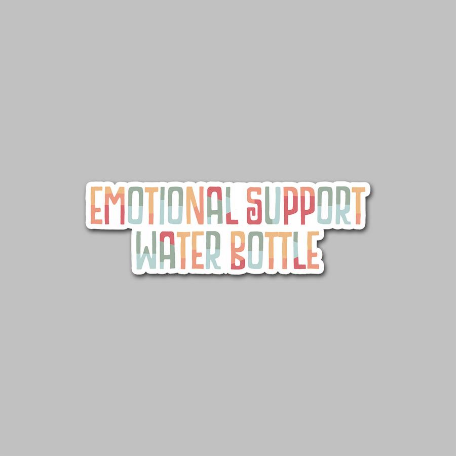 STICKER - EMOTIONAL SUPPORT WATER BOTTLE