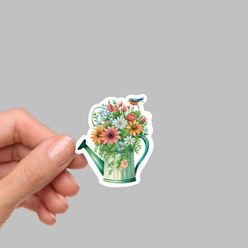 STICKER - WATERING CAN FLORALS