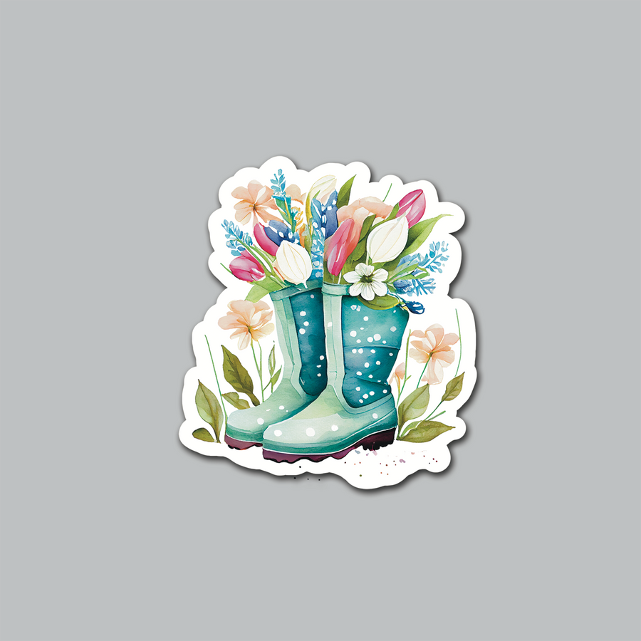 STICKER - FLORALS IN BOOTS