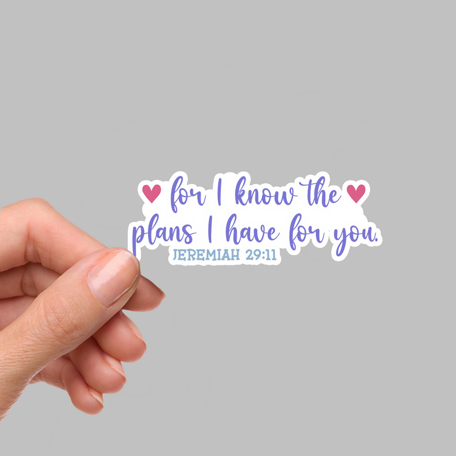 STICKER - FOR I KNOW THE PLANS