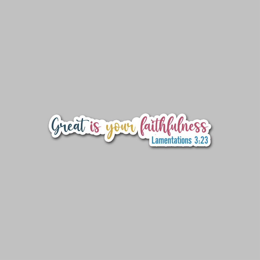 STICKER - GREAT IS YOUR...