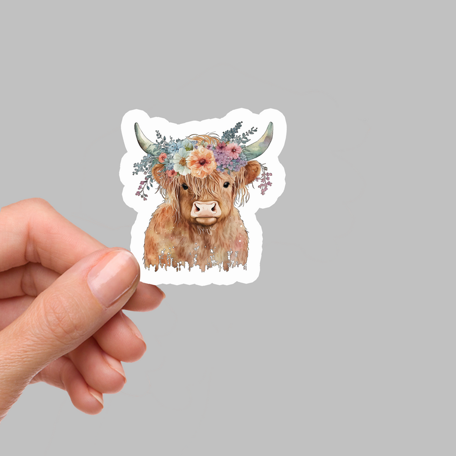 STICKER - HIGHLAND COW