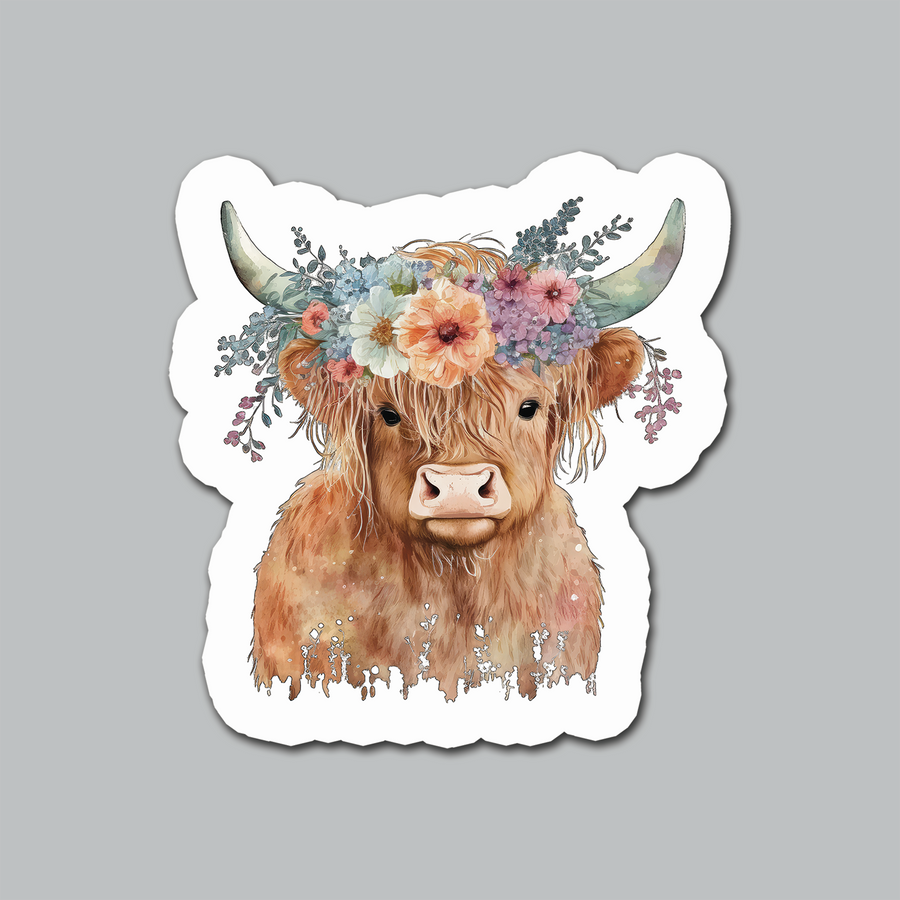 STICKER - HIGHLAND COW