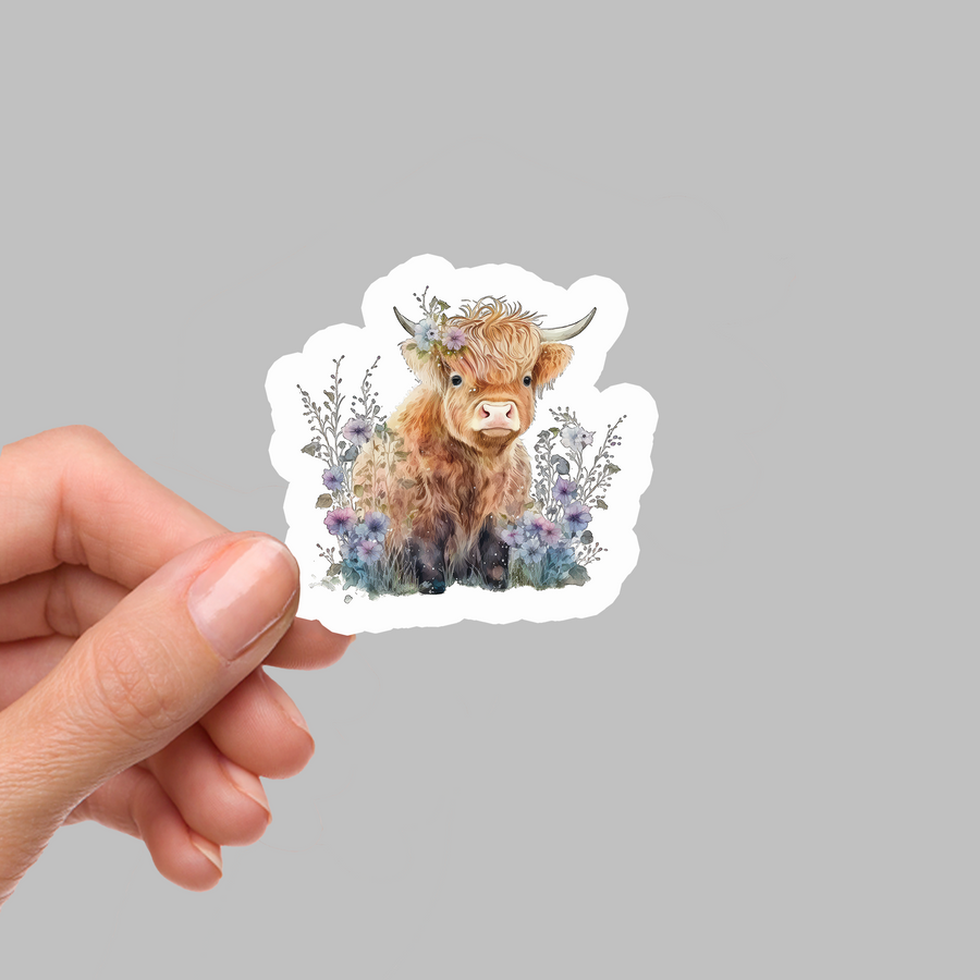 STICKER - HIGHLAND COW