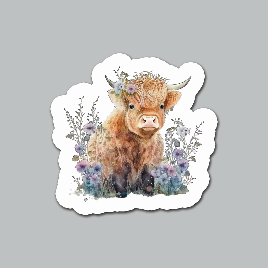 STICKER - HIGHLAND COW