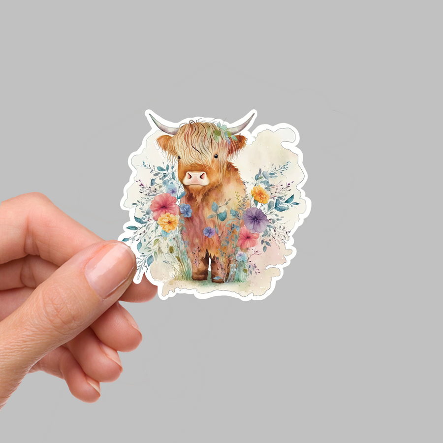 STICKER - HIGHLAND COW