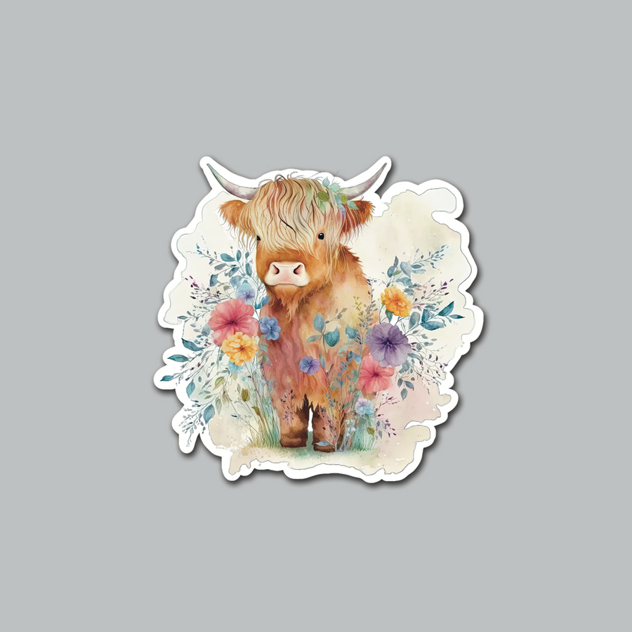 STICKER - HIGHLAND COW