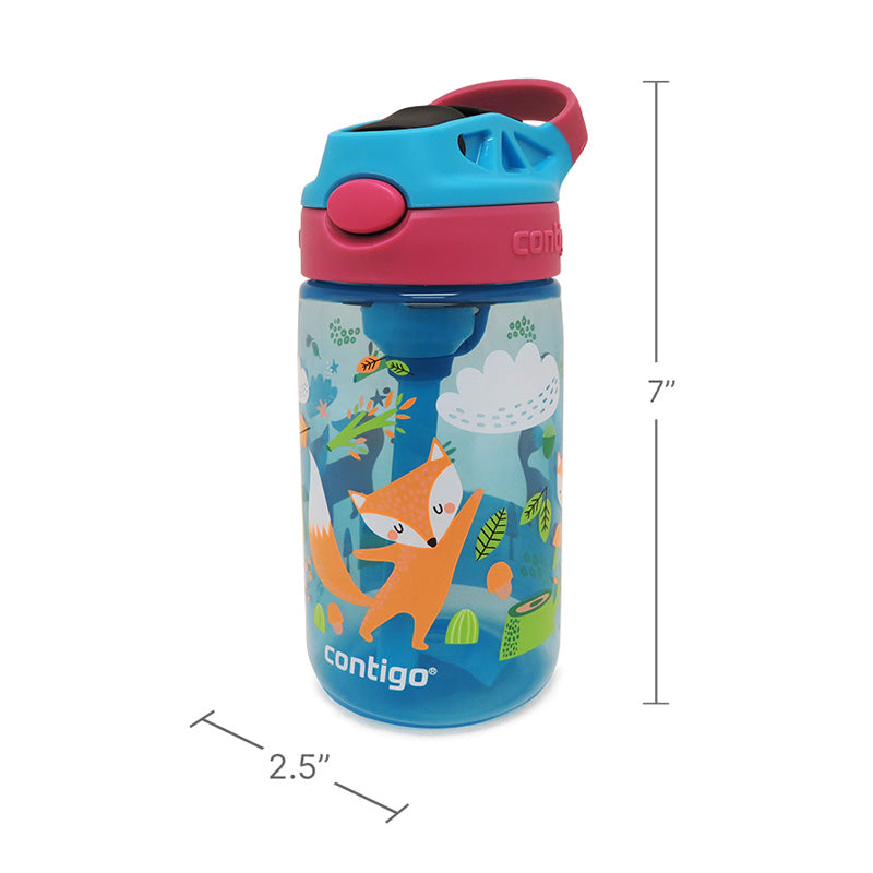 CONTIGO KIDS BLUE RASPBERRY FOX WATER BOTTLE