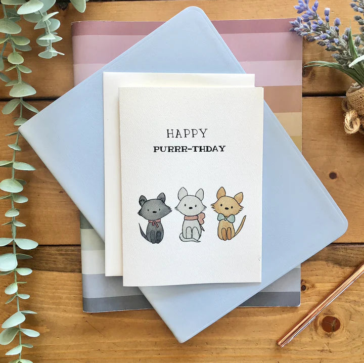 HAPPY PURRR-THDAY CARD