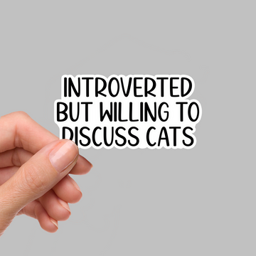 STICKER - INTROVERTED BUT WILLING...