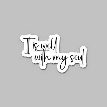 STICKER - IT IS WELL