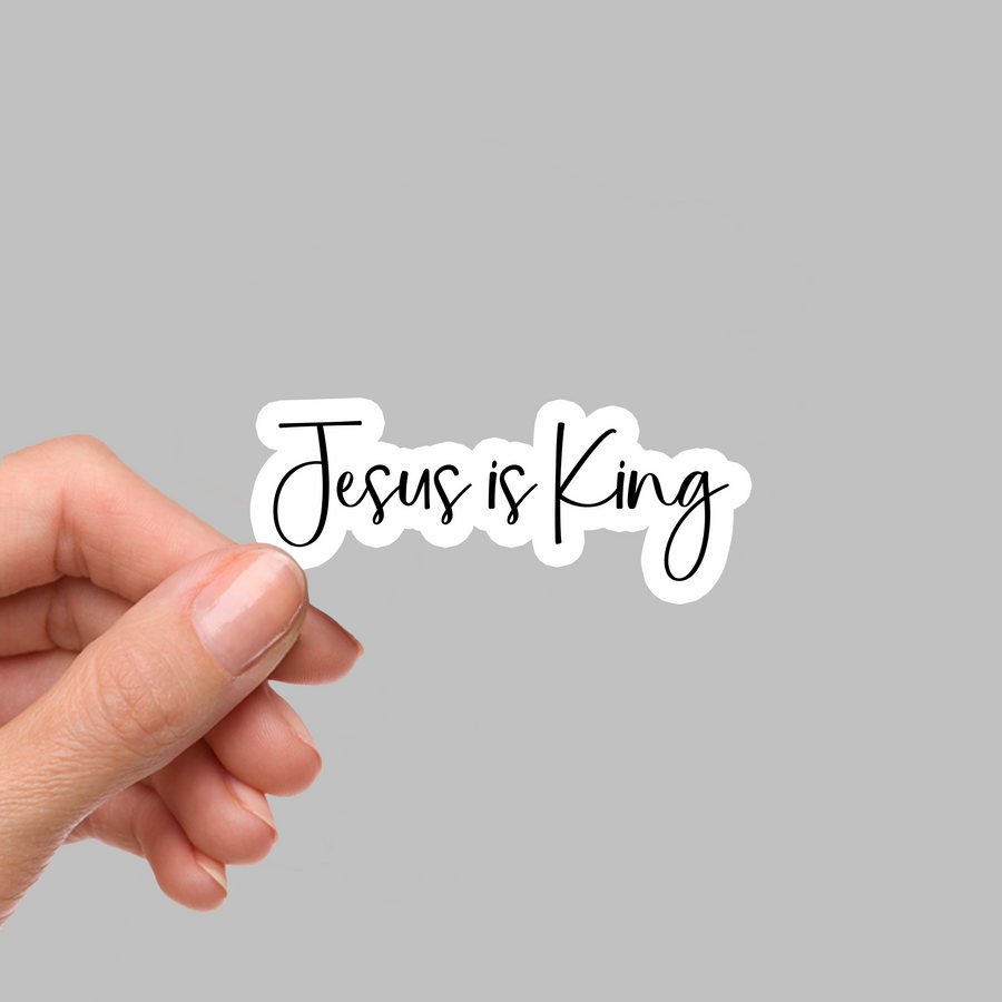 STICKER - JESUS IS KING