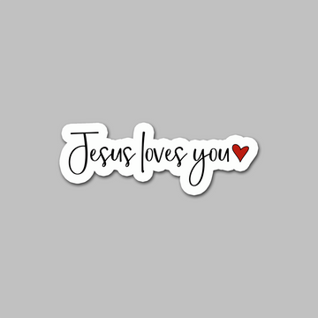 STICKER - JESUS LOVES YOU