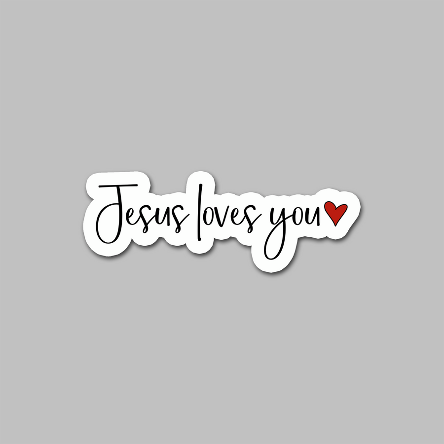 STICKER - JESUS LOVES YOU
