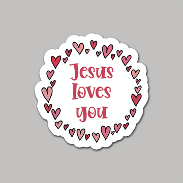 STICKER - JESUS LOVES YOU