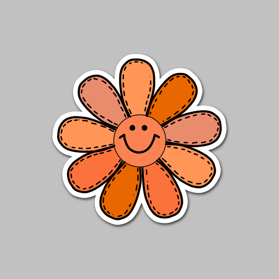 STICKER - ORANGE FLOWER