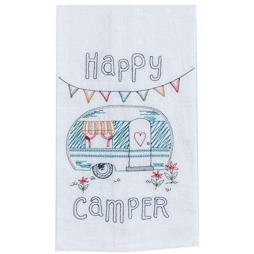 HAPPY CAMPER TEA TOWEL