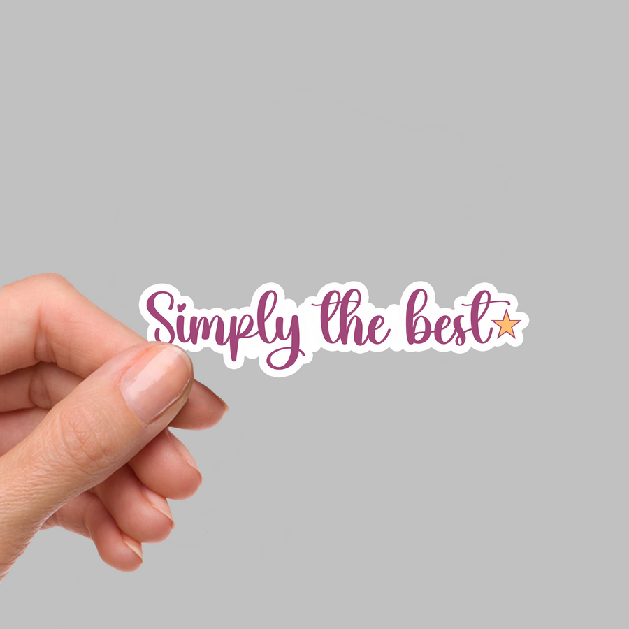 STICKER - SIMPLY THE BEST