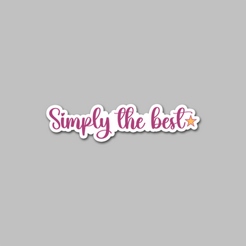 STICKER - SIMPLY THE BEST