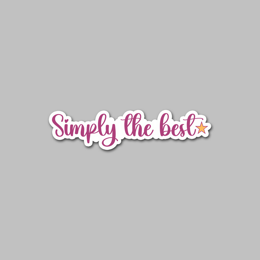 STICKER - SIMPLY THE BEST