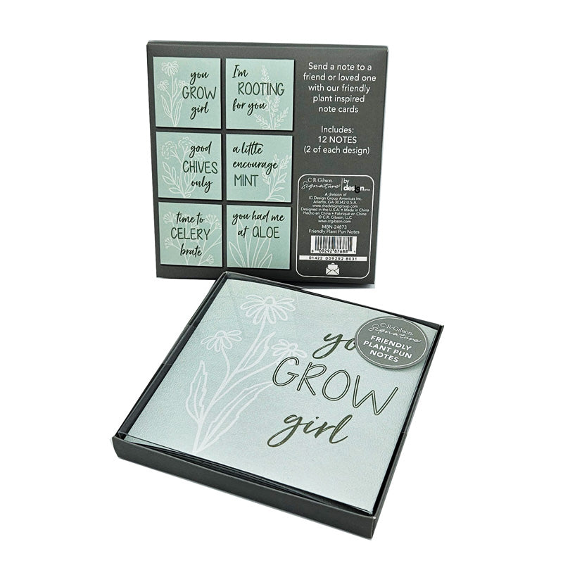 GARDEN/PLANT PUN NOTE CARDS