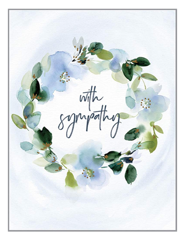 S-WITH SYMPATHY CARD