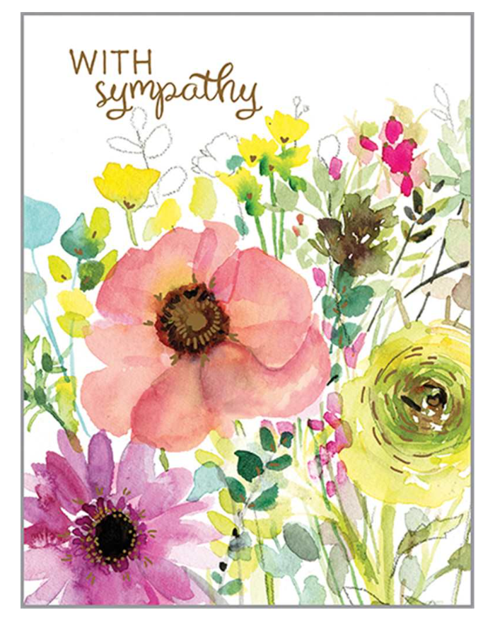 WITH SYMPATHY CARD