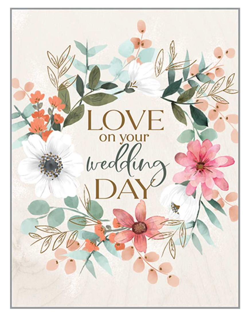 W-WEDDING DAY CARD