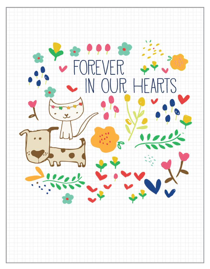 S-FOREVER IN OUR HEARTS CARD