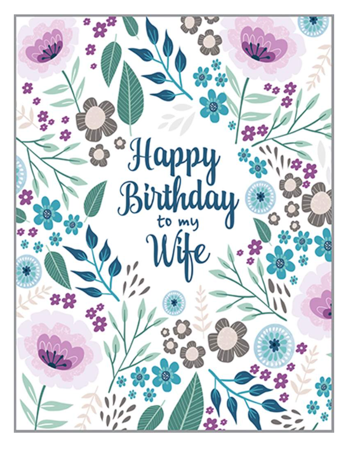 HAPPY BIRTHDAY TO MY WIFE