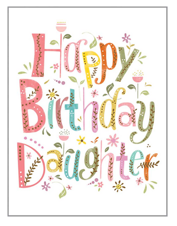 BD - HAPPY BIRTHDAY DAUGHTER CARD
