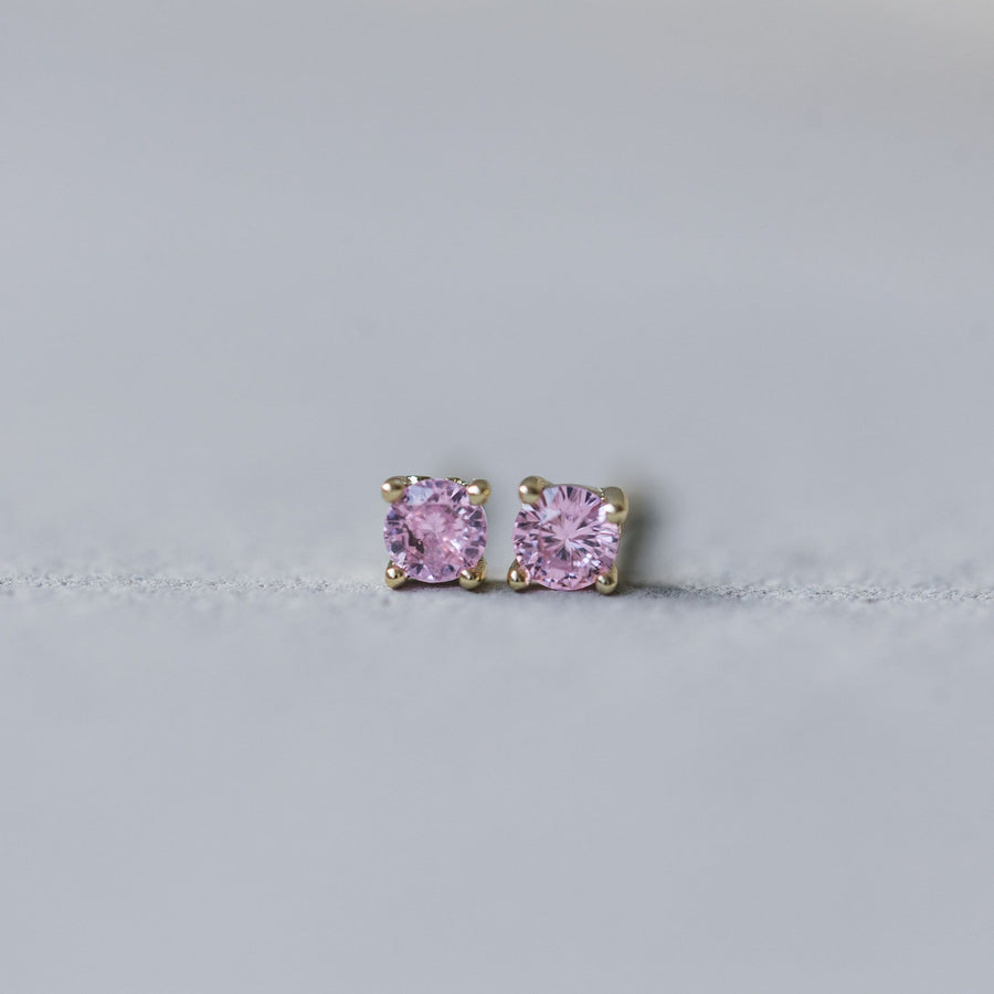 SHIMMER STUDS -GOLD/PINK