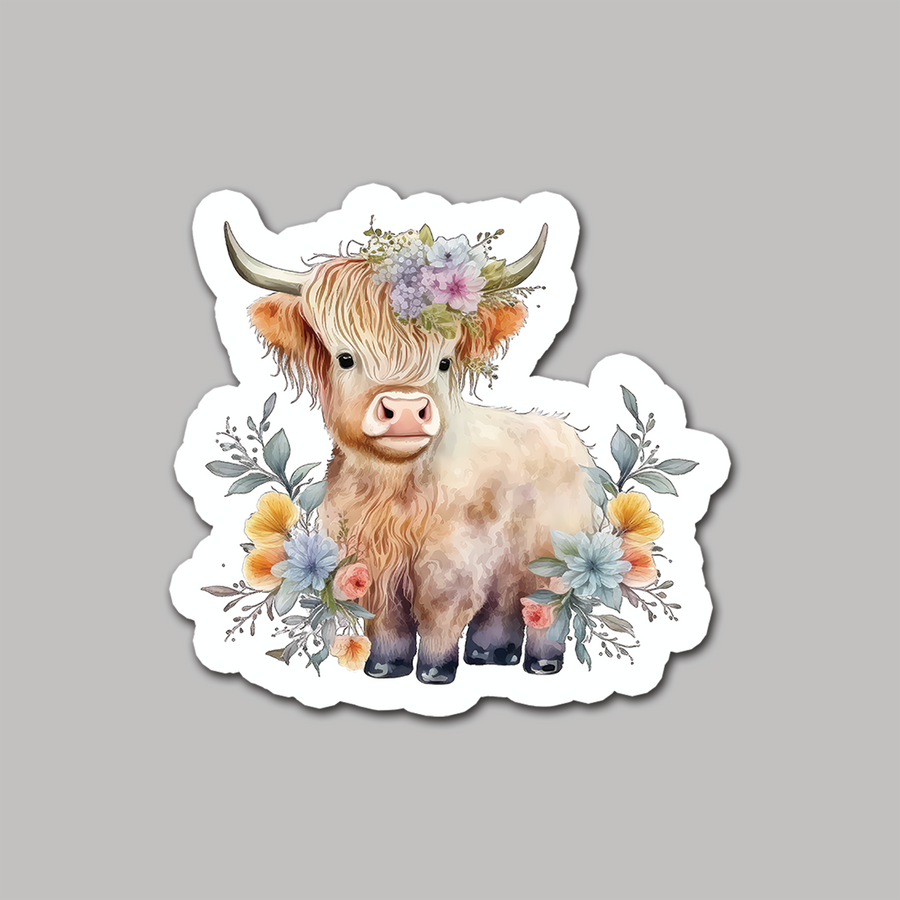 STICKER - HIGHLAND COW