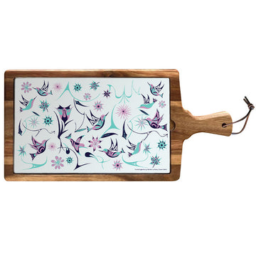 SERVING BOARD - HUMMINGBIRDS