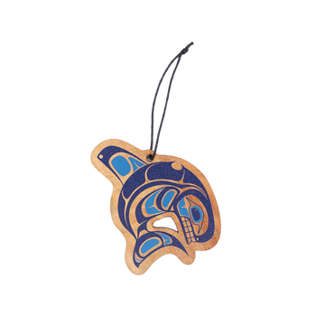 WOOD ORNAMENT - WHALE