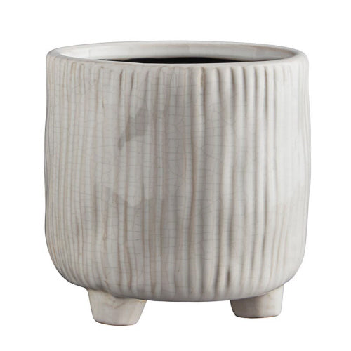 WHITE POT W/FEET