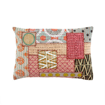 KANTHA PATCHWORK PILLOW