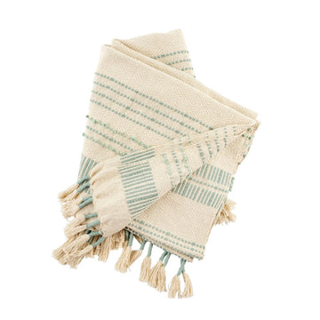 BEACH HOUSE THROW AQUA