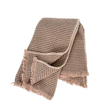 WAFFLE THROW - BLUSH