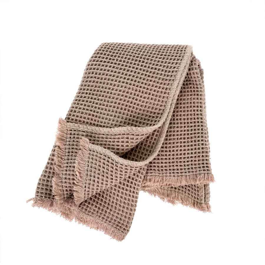 WAFFLE THROW - BLUSH