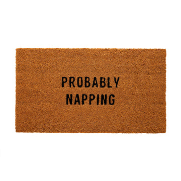 PROBABLY NAPPING DOOR MAT