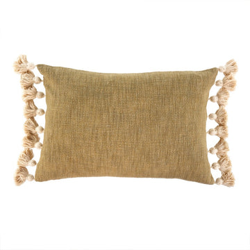 BORA TASSEL PILLOW SAND