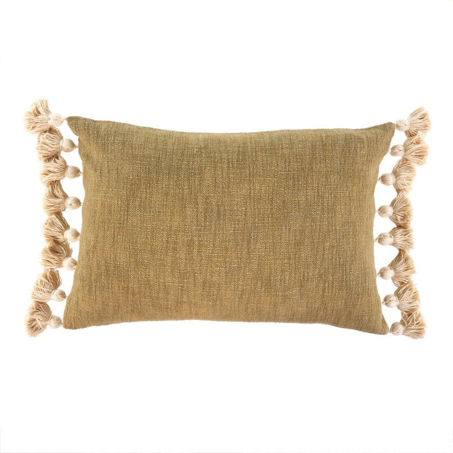 BORA TASSEL PILLOW SAND