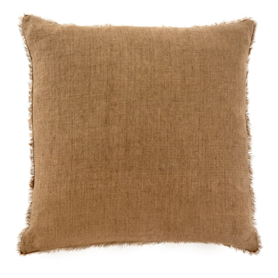LINA LINEN PILLOW HAZELNUT