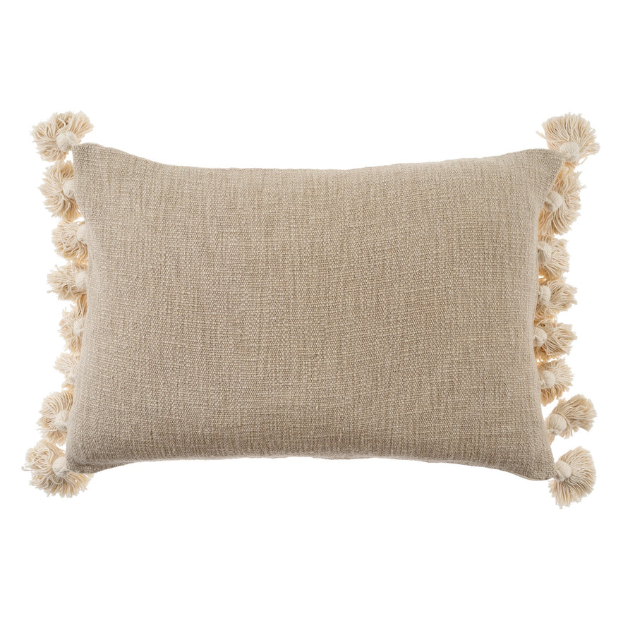 BORA TASSEL PILLOW GREY