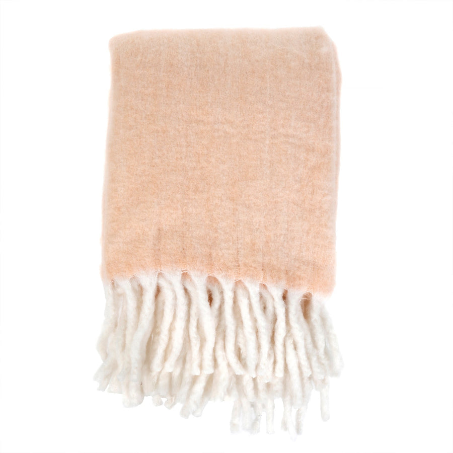FIRESIDE COSY THROW PALE DOGWOOD