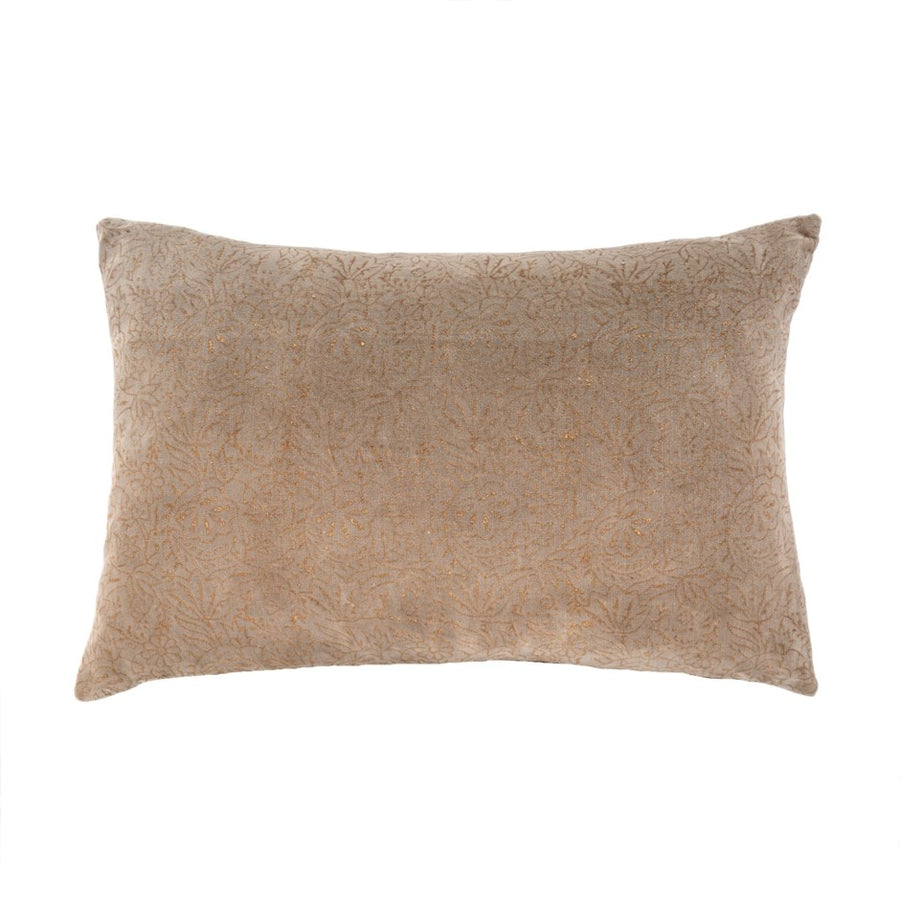 PRINTED VELVET PILLOW HAZEL