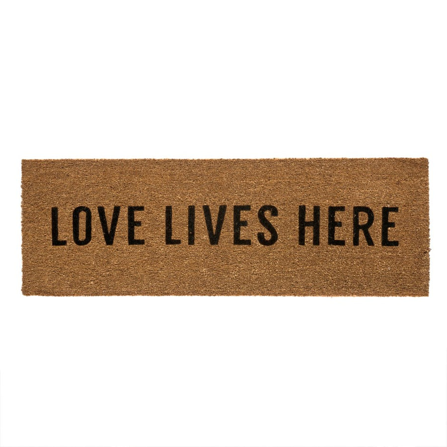 LOVE LIVES HERE DOORMAT