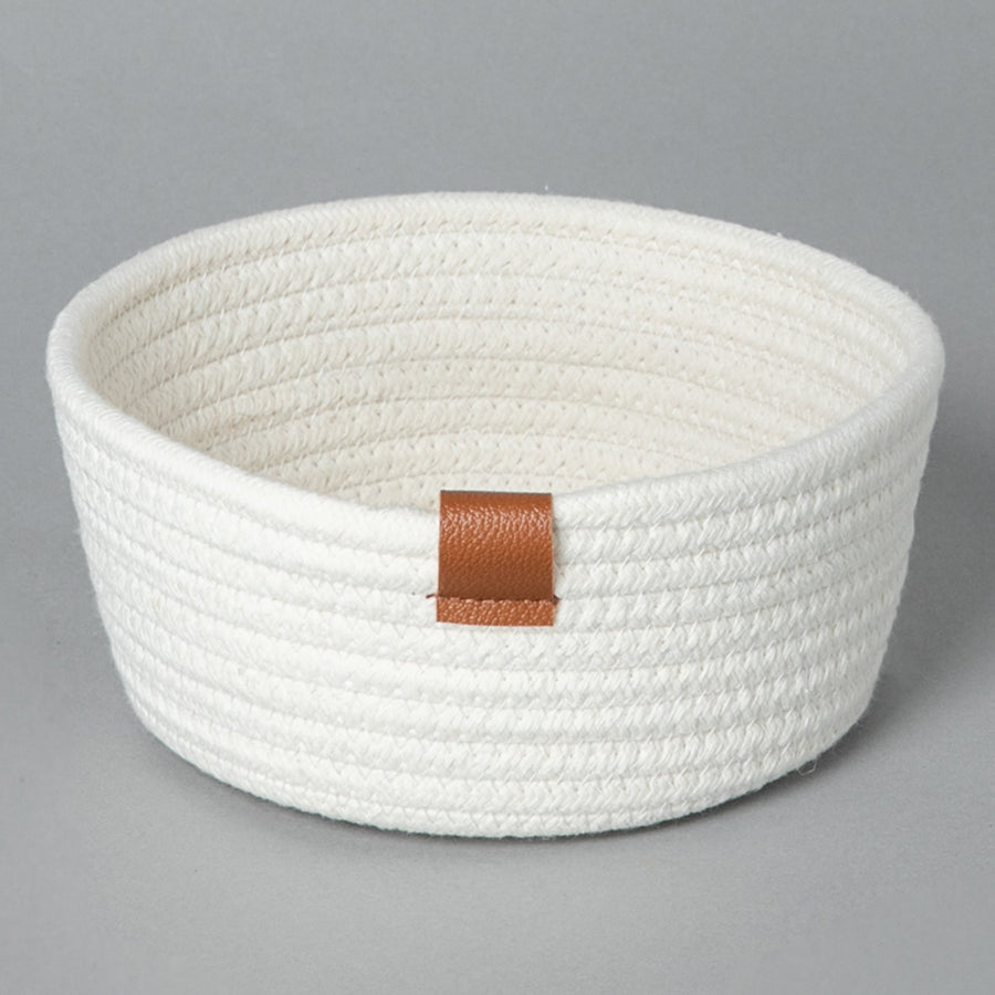 WHITE ROPE BASKET